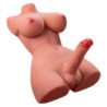 XISE - HERMOSA LADY BOY TORSO FEMENINO CON DILDO CON VIBRACIÓN Y THRUSTING 49 CM