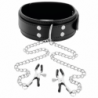 DARKEST - COLLAR CON PINZAS PARA PEZONES NEGRO