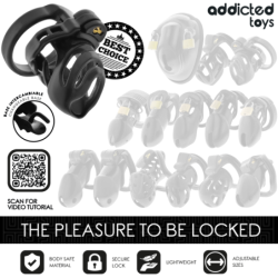 ADDICTED TOYS LOCKED - JAULA PARA PENE CON CIERRE ETERNO DE 9 CM