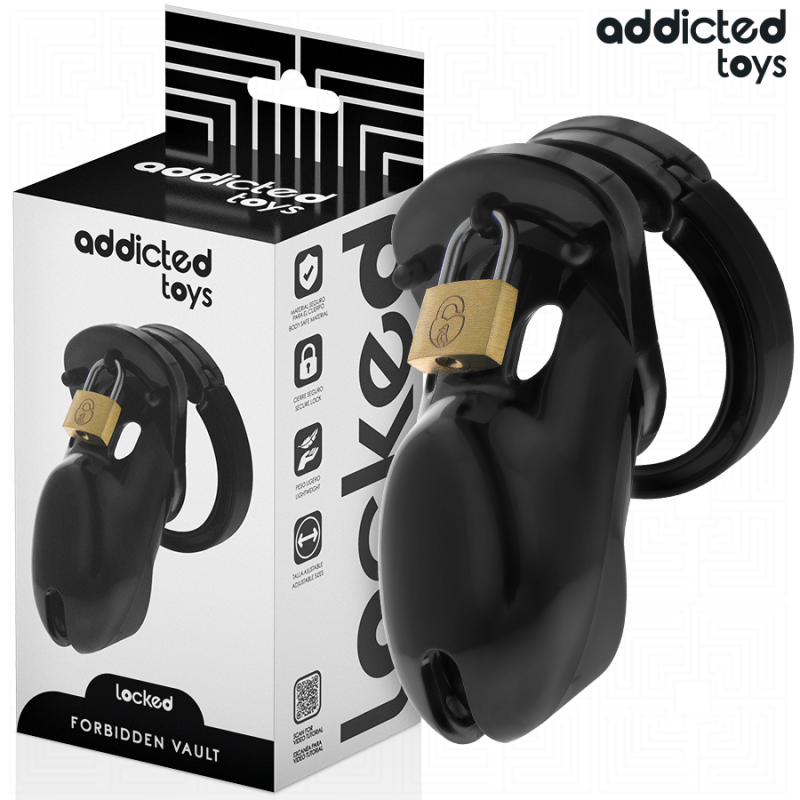 ADDICTED TOYS LOCKED - BÓVEDA PROHIBIDA JAULA PARA PENE 10 CM