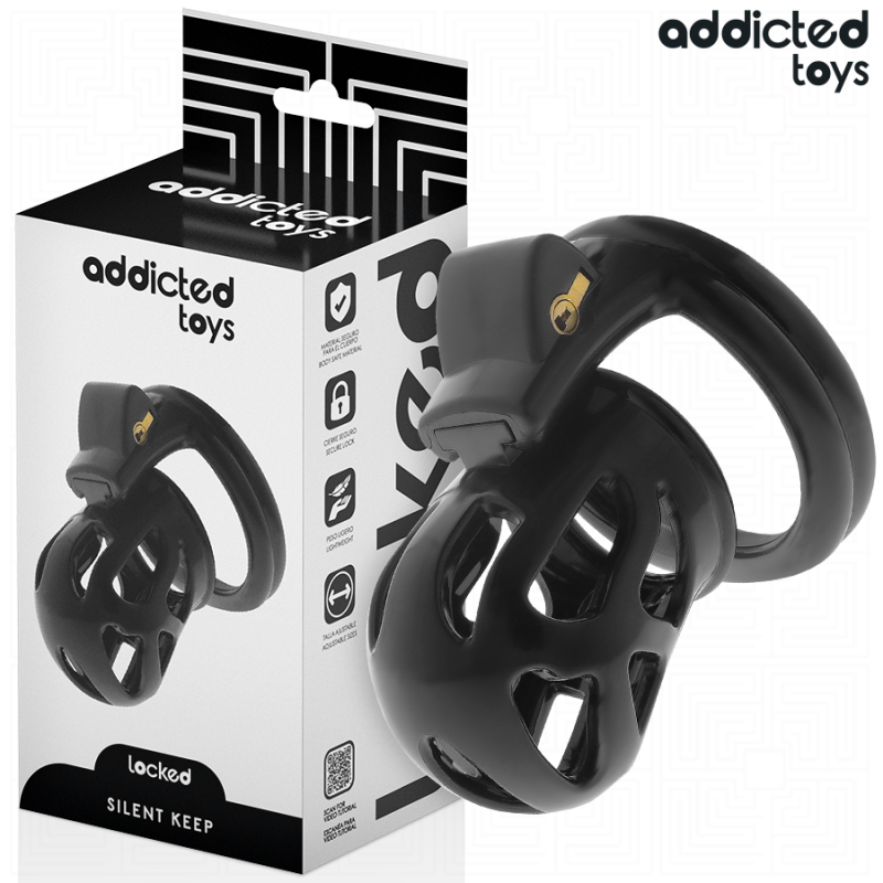 ADDICTED TOYS LOCKED - JAULA SILENCIOSA PARA PENE DE 7,5 CM