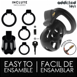 ADDICTED TOYS LOCKED - JAULA SILENCIOSA PARA PENE DE 7,5 CM