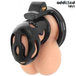 ADDICTED TOYS LOCKED - JAULA PARA PENE CON CRUZ SELLADA DE 8 CM