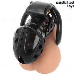 ADDICTED TOYS LOCKED - JAULA DE PENE HUECO CON CADENA DE 10,5 CM