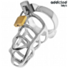 ADDICTED TOYS LOCKED - JAULA DE PENE DE METAL CON CANDADO PLATEADO TAMAÑO M