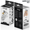 ADDICTED TOYS LOCKED - JAULA DE PENE DE METAL CON CANDADO PLATEADO TAMAÑO M