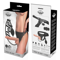 ATRACCIÓN CON ARNÉS - RNES PETER CON PENE INFLABLE DE 18 CM -O- 3,5 CM