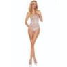 PASSION - BODY STOCKING BLANCO CON MALLA BS115