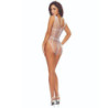 PASSION - BODY STOCKING BLANCO CON MALLA BS114