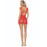 PASSION - BODYSTOCKING ENCAJE ROJO BS111