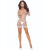 PASSION - BS108 BODYSTOCKING REJILLA BLANCO