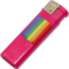 ORGULLO - ROJO MÁS CLARO CON LA BANDERA LGBT
