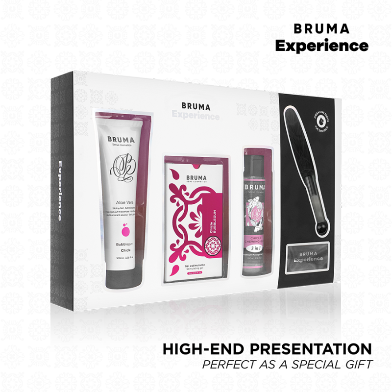 BRUMA XPERIENCE - KIT DE TENTACIÓN DE CHICLE DULCE CON POTENCIADOR DEL ORGASMO