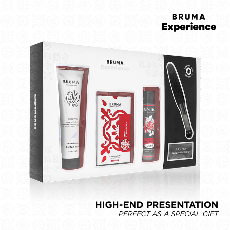 BRUMA XPERIENCE - KIT DE TENTACIÓN DE FRESA DULCE CON POTENCIADOR DEL ORGASMO