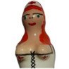 CONDOMERÍA - CONDONES DE NOVEDAD PINTADOS A MANO ENFERMERA PELIRROJA