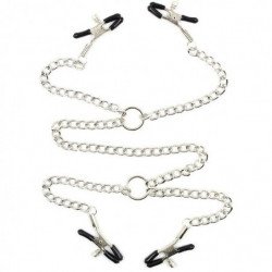 OHMAMA FETISH 4 PINZAS PEZONES CON CADENAS