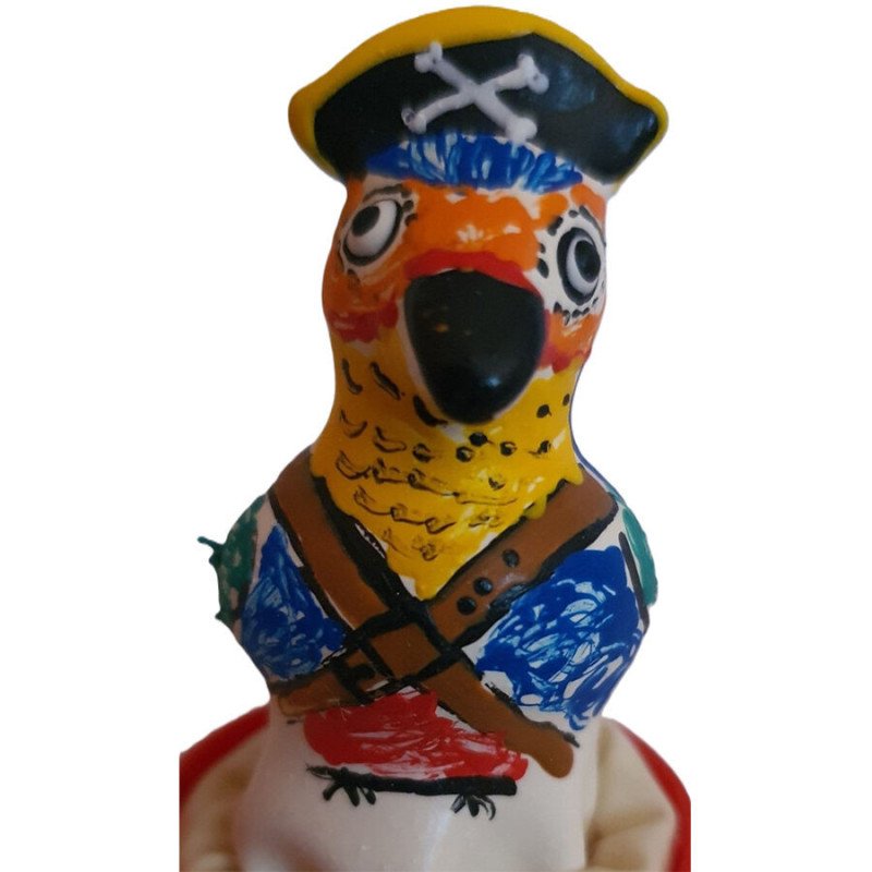 CONDOMERÍA - CONDONES DE DISEÑO NOVEDOSO PINTADOS A MANO CAPITÁN LORO