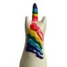 CONDOMERIE - CONDONES DE DISEÑO NOVEDOSO PINTADOS A MANO: UNICORNIO ARCOÍRIS