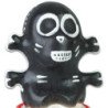 CONDOMERIE - CONDONES DE NOVEDAD PINTADOS A MANO MODELO CALAVERA NEGRA 1