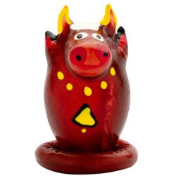 CONDOMERIE - PRESERVATIVO DECORATIVO PINTADO A MANO TORO MODELO 1