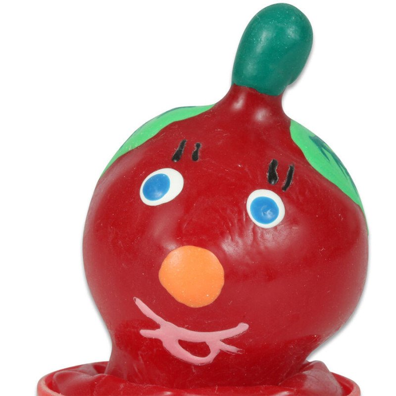 CONDOMERIE - PRESERVATIVOS NOVEDOSOS PINTADOS A MANO TOMATE