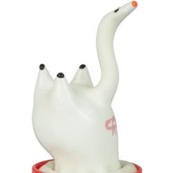 CONDOMERIE - PRESERVATIVO DECORATIVO PINTADO A MANO CISNE