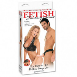 FETISH FANTASY SERIE - ARNÉS HUECO AJUSTABLE DE CARNE DE 15 CM