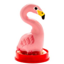 CONDOMERIE - PRESERVATIVOS DE DISEÑO NOVEDOSO PINTADOS A MANO COLOR ROSA FLAMINGO