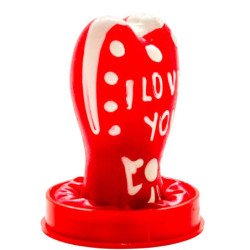 CONDOMERIE - CONDONES DE NOVEDAD PINTADOS A MANO CON FORMA DE CORAZÓN - MODELO "TE AMO" 1