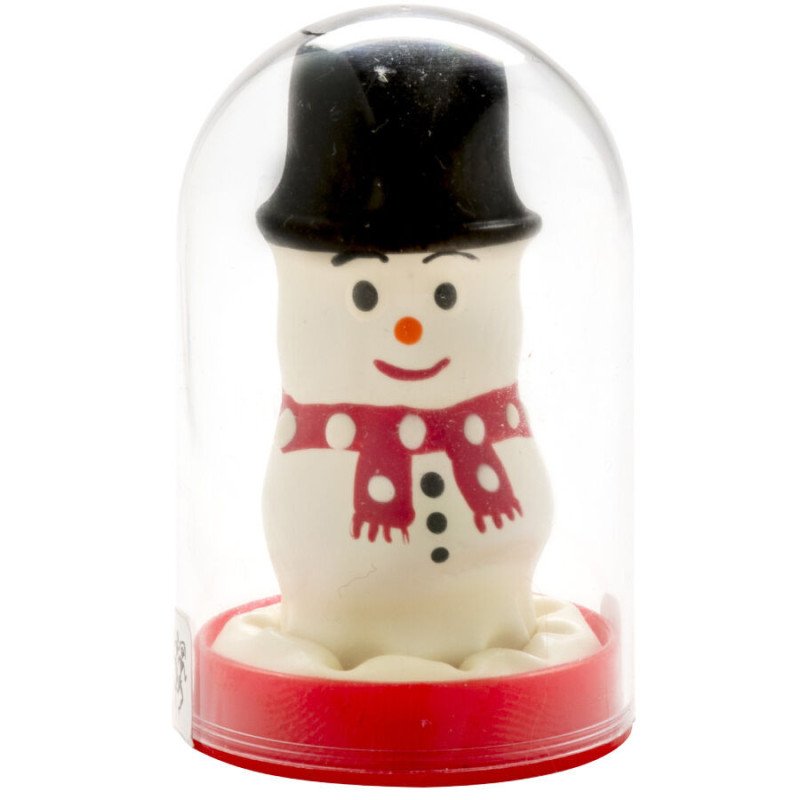 CONDOMERIE - CONDONES DE NOVEDAD PINTADOS A MANO: MUÑECO DE NIEVE