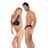 FETISH FANTASY SERIE - ARNÉS HUECO AJUSTABLE DE CARNE DE 15 CM