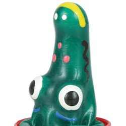 CONDOMERIE - PRESERVATIVOS DE NOVEDAD PINTADOS A MANO MODELO COCODRILO 1