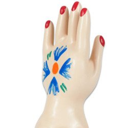 CONDOMERIE - PRESERVATIVO DECORATIVO PINTADO A MANO PALMA DE LA MANO MODELO 1