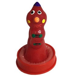 CONDOMERIE - PRESERVATIVOS DE NOVEDAD PINTADOS A MANO GUSANO
