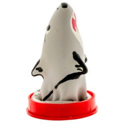 CONDOMERIE - CONDONES DE NOVEDAD PINTADOS A MANO MODELO TIBURÓN 1
