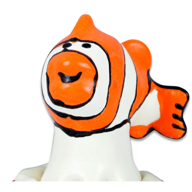 CONDOMERIE - PRESERVATIVOS DE DISEÑO NARANJA PINTADOS A MANO