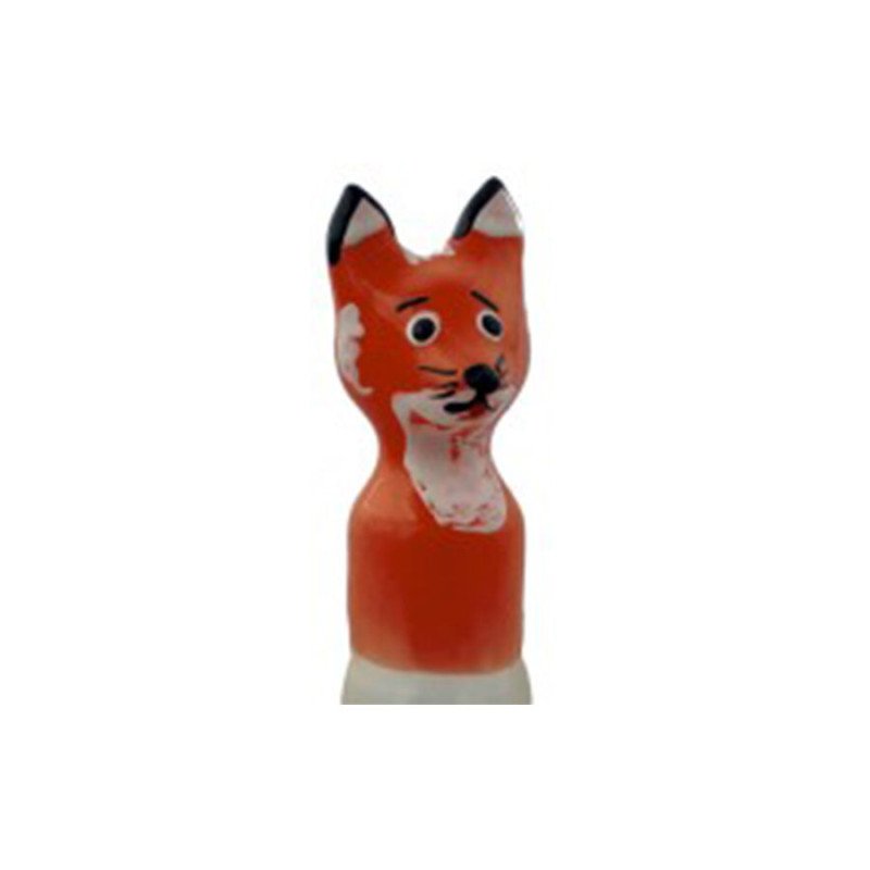CONDOMERIE - CONDONES DE NOVEDAD PINTADOS A MANO MARRÓN ZORRO XL