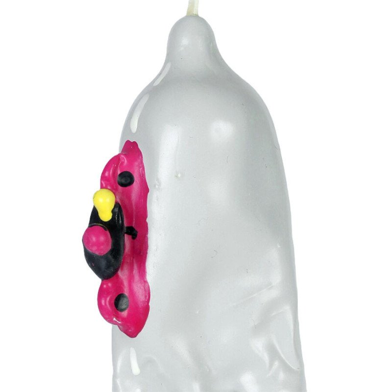 CONDOMERIE - CONDONES DE NOVEDAD PINTADOS A MANO CON DISEÑO DE MOTOCICLETA XL