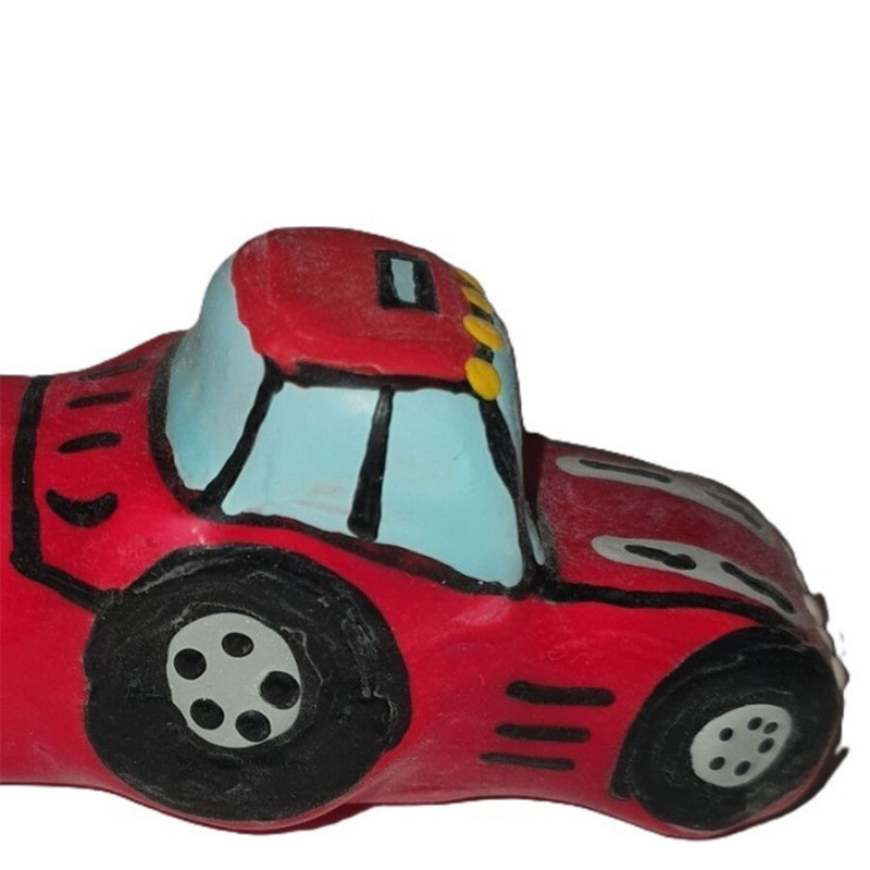 CONDOMERIE - CONDONES DE DISEÑO NOVEDOSO PINTADOS A MANO TRACTOR ROJO XL
