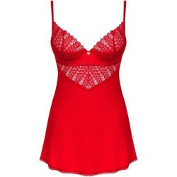 OBSESSIVE - INGRIDIA CHEMISE & TANGA ROJO XS/S