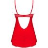OBSESSIVE - INGRIDIA CHEMISE & TANGA ROJO XS/S