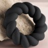 ROCKS-OFF - ANILLO MASTURBADOR DE SILICONA NEGRA TWIST