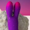 ROCKS-OFF - VIBRADOR FLEXIBLE GLO-GIRL BUNNY MORADO