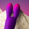 ROCKS-OFF - VIBRADOR FLEXIBLE GLO-GIRL BUNNY MORADO