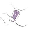 ROCKS- OFF - GLO-GIRL BUNNY VIBRADOR FLEXIBLE MORADO