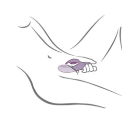 ROCKS-OFF - GLO-GIRL VIBRADOR CONEJO MORADO