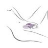ROCKS- OFF - GLO- GIRL VIBRADOR RABBIT MORADO