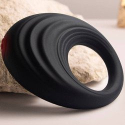 ROCKS- OFF - SPIRE ANILLO VIBRADOR PARA EL PENE NEGRO