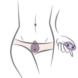 ROCKS- OFF - KNICKERBOCKER GLORY VIBRADOR DISCREET PANTY ROSA