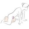 ROCKS- OFF - GEMINI VIBRADOR DUAL PUNTO G Y ESTIMULADOR CLÍTORIS MORADO